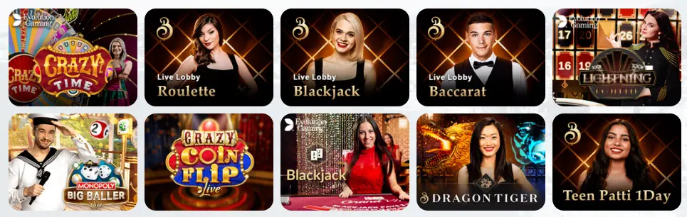 Giochi da casinò dal vivo CASHALOT CASINO
