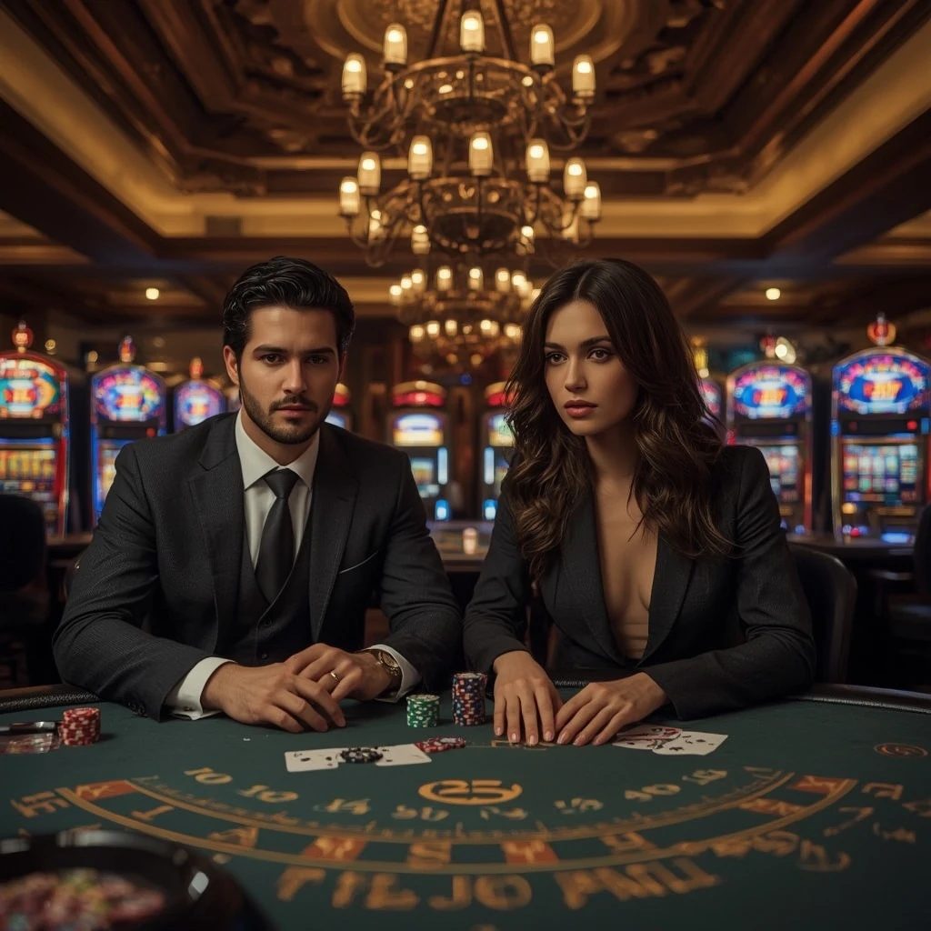 Due giocatori di poker al Cashalot Casino